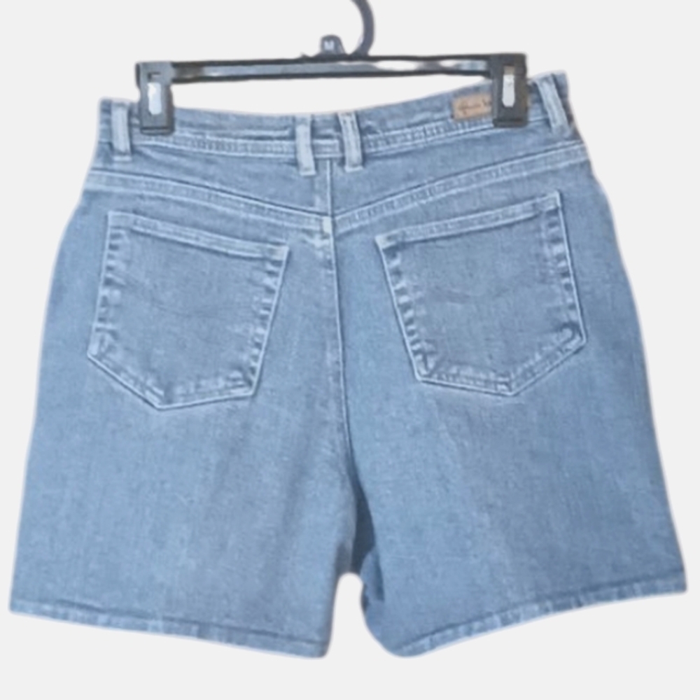Gloria Vanderbilt Blue Jean Shorts High-Waisted Casual - Picture 2 of 4